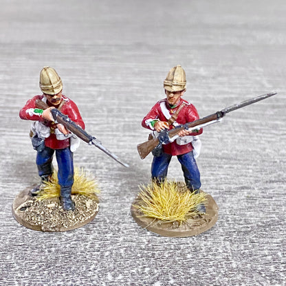 2x 28mm 24th Regiment Of Foot Painted Plastic Miniatures Zulu 1879 Wargaming #18