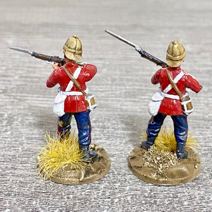 2x 28mm 24th Regiment Of Foot Painted Plastic Miniatures Zulu 1879 Wargaming #18
