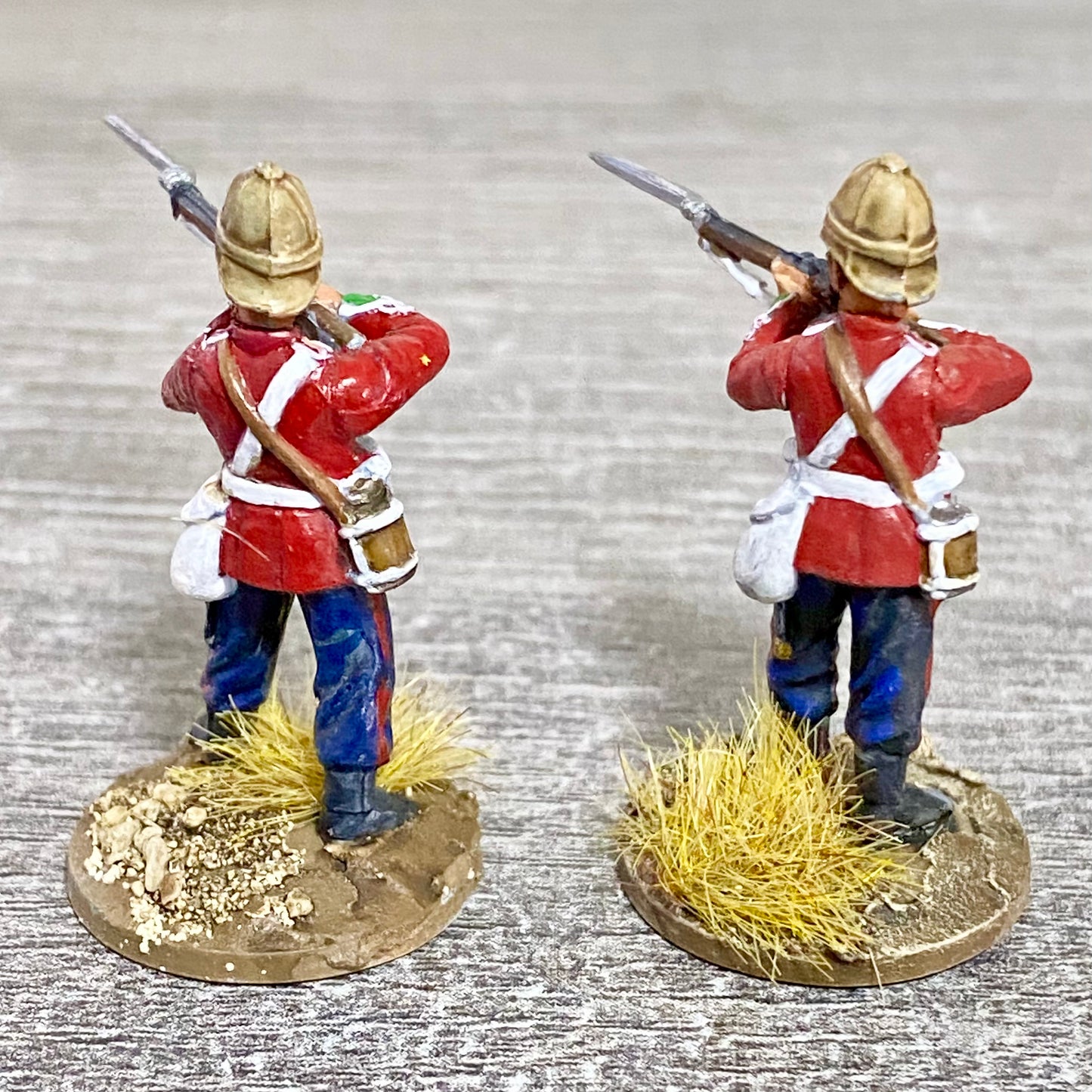 2x 28mm 24th Regiment Of Foot Painted Plastic Miniatures Zulu 1879 Wargaming #19