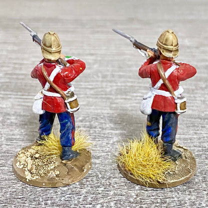 2x 28mm 24th Regiment Of Foot Painted Plastic Miniatures Zulu 1879 Wargaming #19