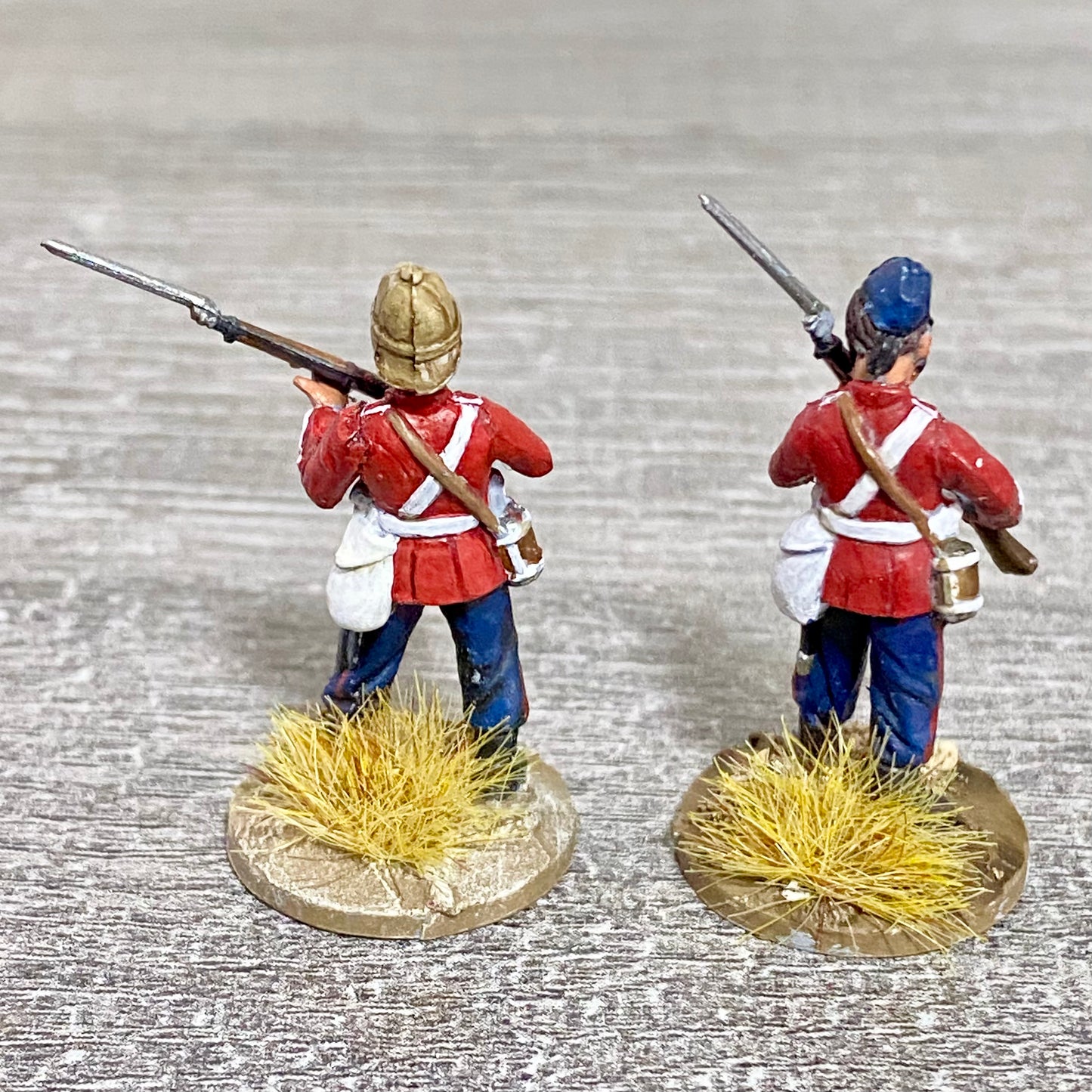 2x 28mm 24th Regiment Of Foot Painted Plastic Miniatures Zulu 1879 Wargaming #20