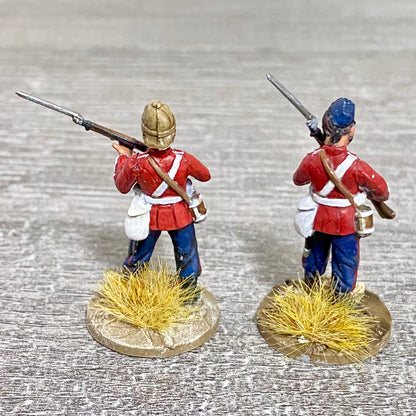 2x 28mm 24th Regiment Of Foot Painted Plastic Miniatures Zulu 1879 Wargaming #20
