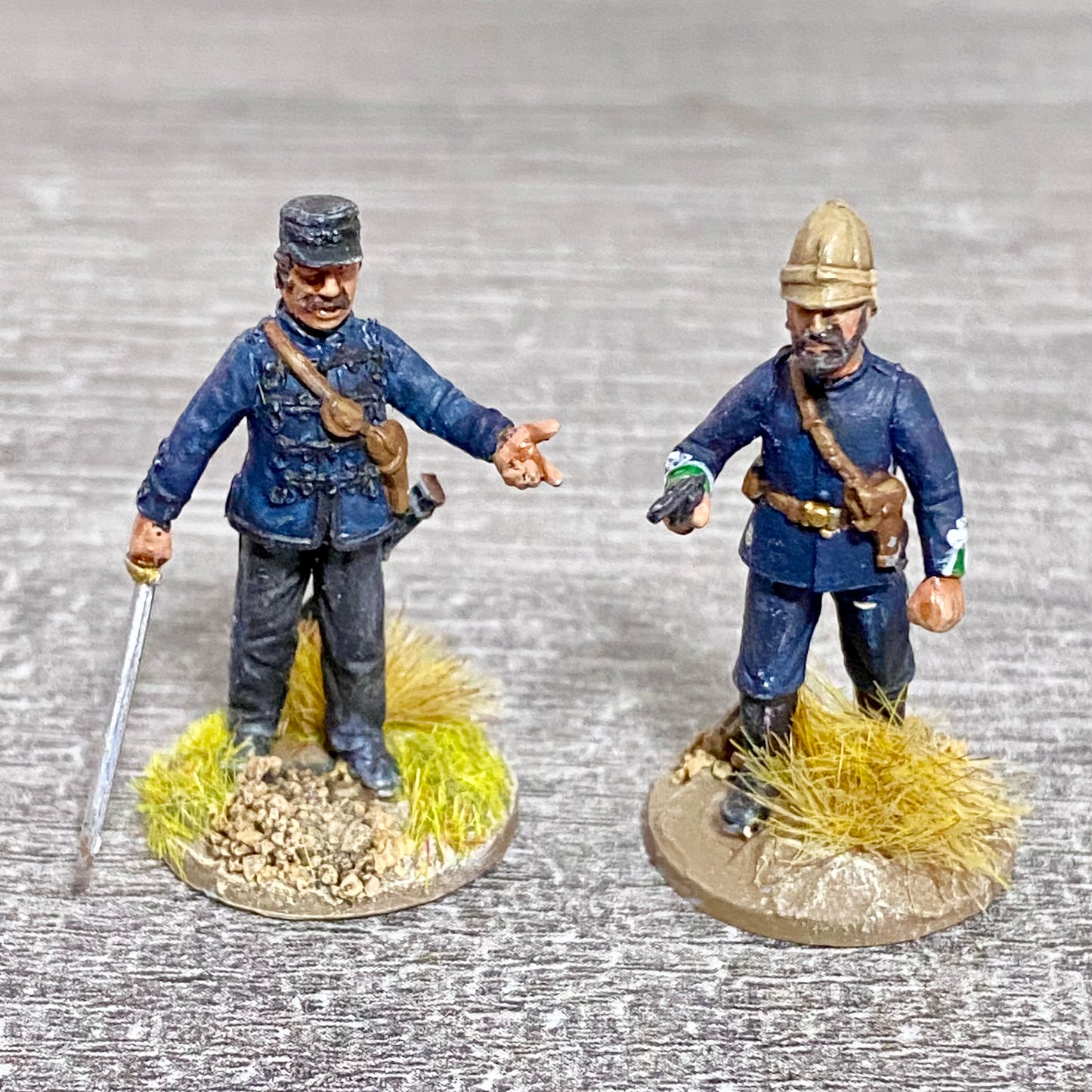 2x 28mm British Natal Police Painted Plastic Miniatures Zulu 1879 Wargaming #1