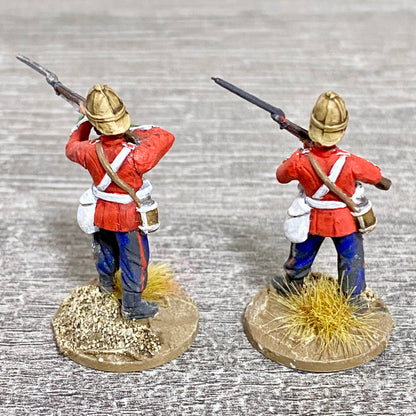 2x 28mm 24th Regiment Of Foot Painted Plastic Miniatures Zulu 1879 Wargaming #27