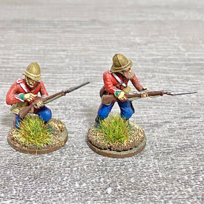 2x 28mm 24th Regiment Of Foot Painted Plastic Miniatures Zulu 1879 Wargaming #28