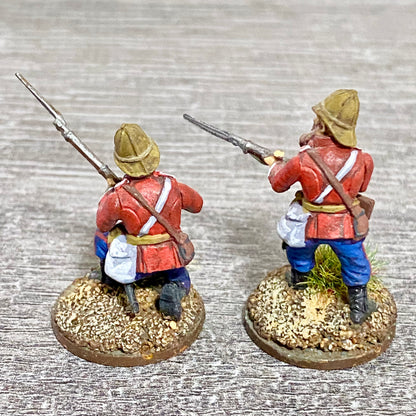 2x 28mm 24th Regiment Of Foot Painted Plastic Miniatures Zulu 1879 Wargaming #28