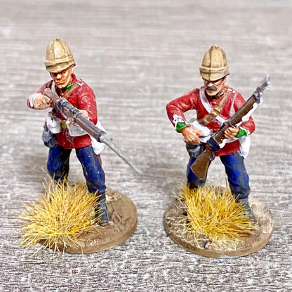 2x 28mm 24th Regiment Of Foot Painted Plastic Miniatures Zulu 1879 Wargaming #30