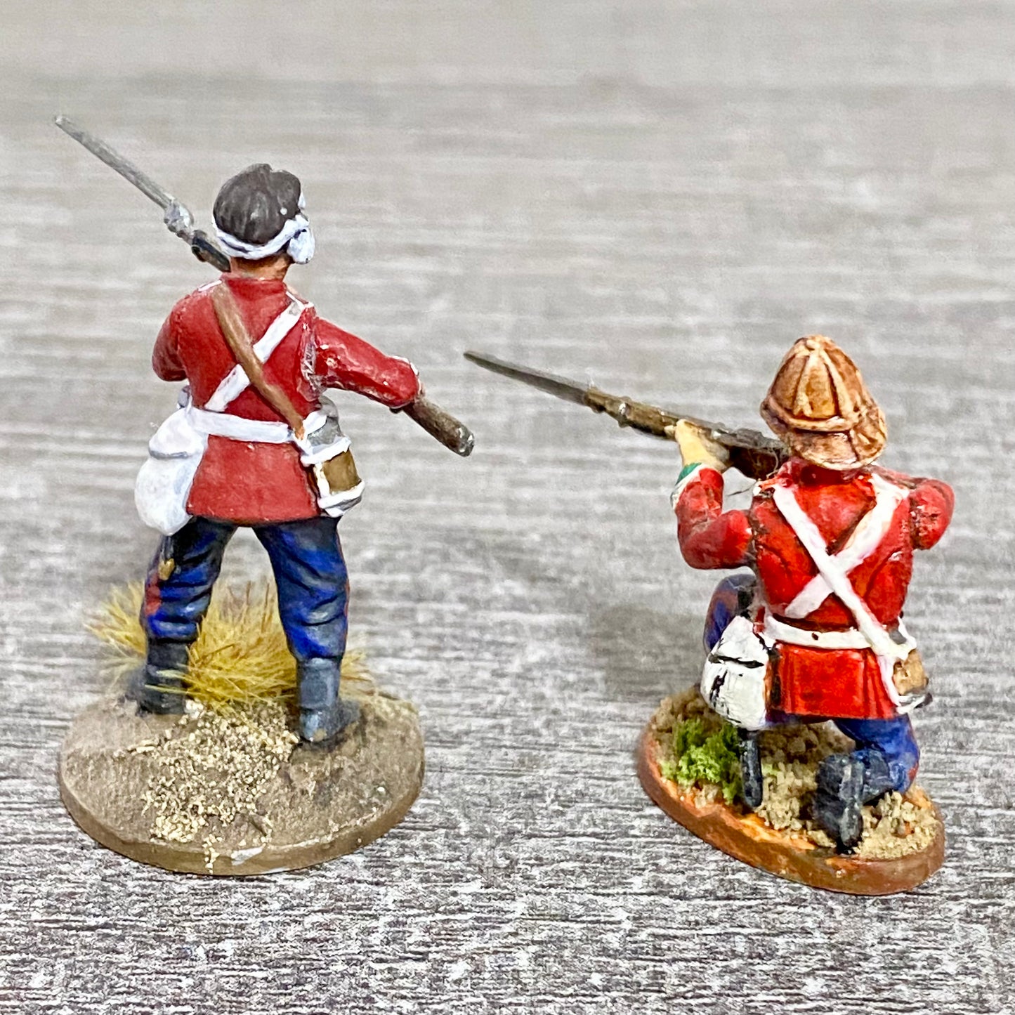 2x 28mm 24th Regiment Of Foot Painted Plastic Miniatures Zulu 1879 Wargaming #33