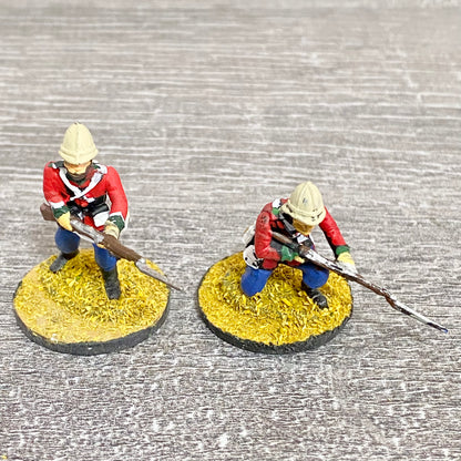 2x 28mm 24th Regiment Of Foot Painted Plastic Figures Zulu 1879 Warlord Games #3