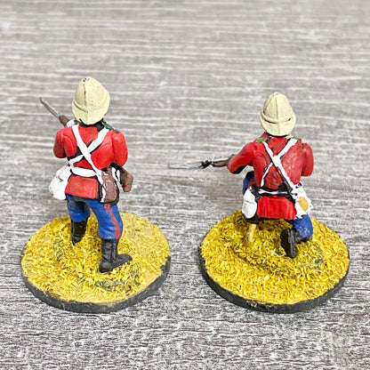 2x 28mm 24th Regiment Of Foot Painted Plastic Figures Zulu 1879 Warlord Games #3