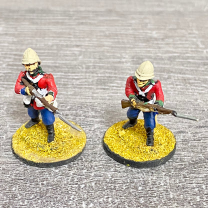 2x 28mm 24th Regiment Of Foot Painted Plastic Figures Zulu 1879 Warlord Games #4
