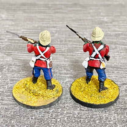2x 28mm 24th Regiment Of Foot Painted Plastic Figures Zulu 1879 Warlord Games #4