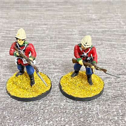 2x 28mm 24th Regiment Of Foot Painted Plastic Figures Zulu 1879 Warlord Games #5