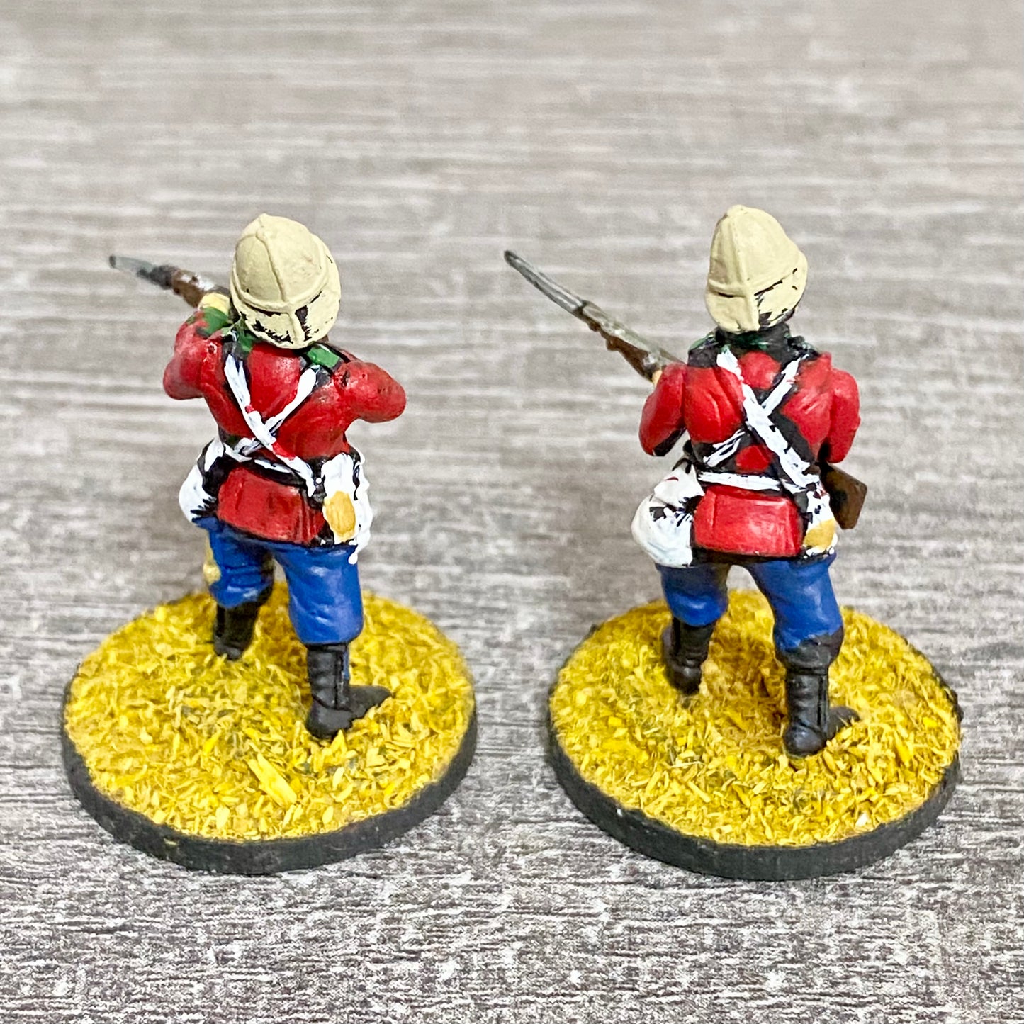 2x 28mm 24th Regiment Of Foot Painted Plastic Figures Zulu 1879 Warlord Games #5