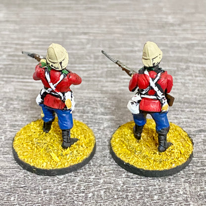 2x 28mm 24th Regiment Of Foot Painted Plastic Figures Zulu 1879 Warlord Games #5