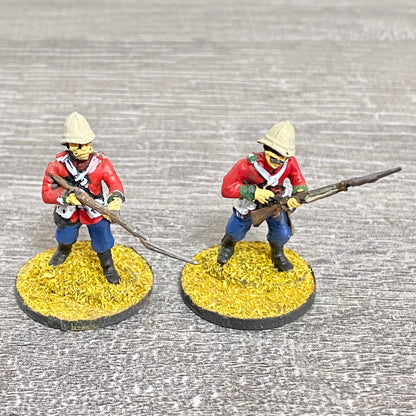 2x 28mm 24th Regiment Of Foot Painted Plastic Figures Zulu 1879 Warlord Games #6