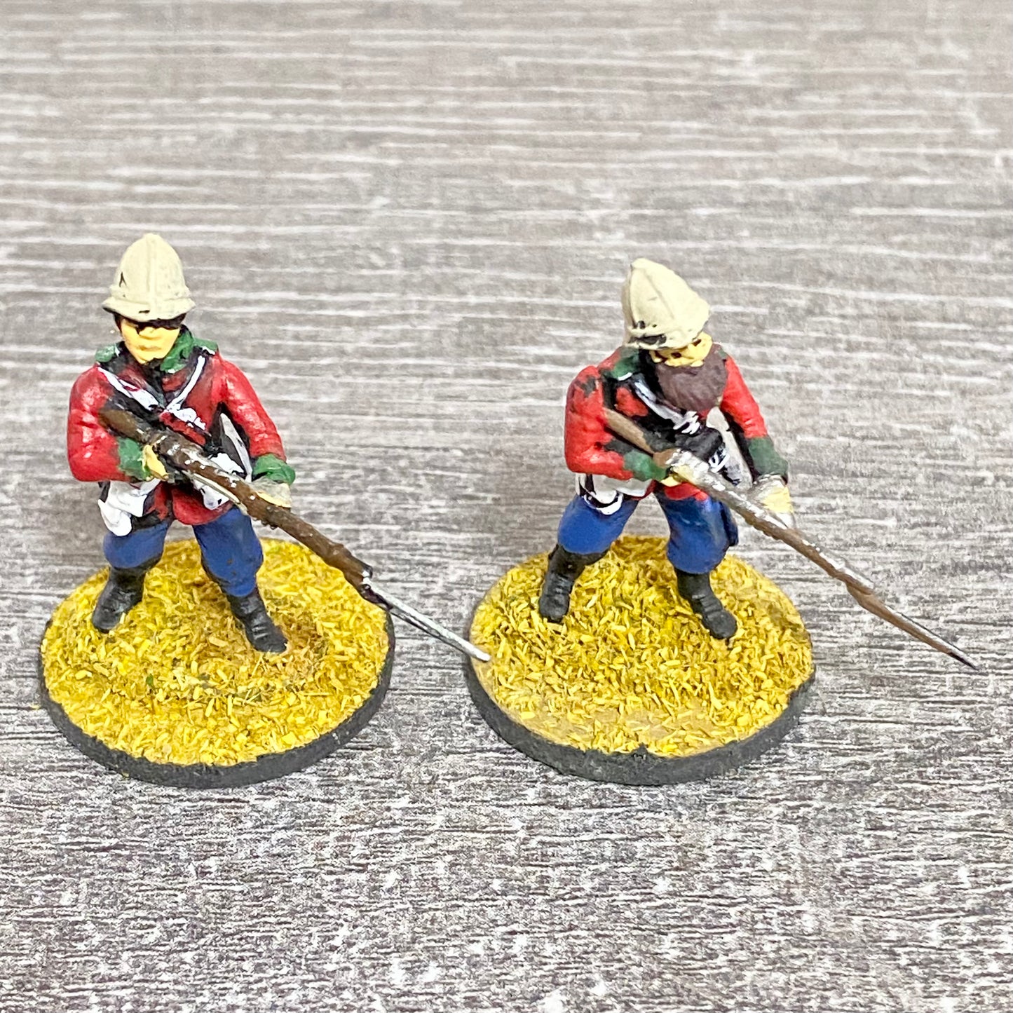 2x 28mm 24th Regiment Of Foot Painted Plastic Figures Zulu 1879 Warlord Games #7