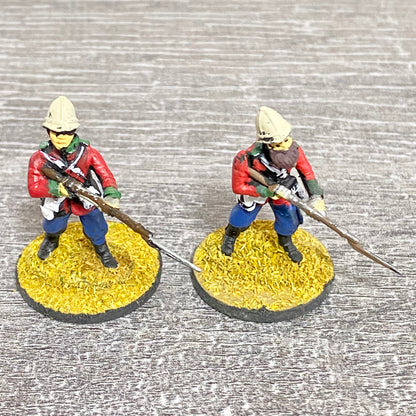 2x 28mm 24th Regiment Of Foot Painted Plastic Figures Zulu 1879 Warlord Games #7