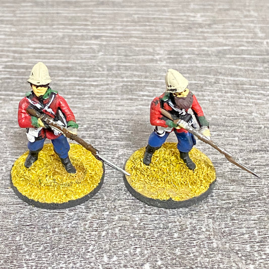 2x 28mm 24th Regiment Of Foot Painted Plastic Figures Zulu 1879 Warlord Games #7