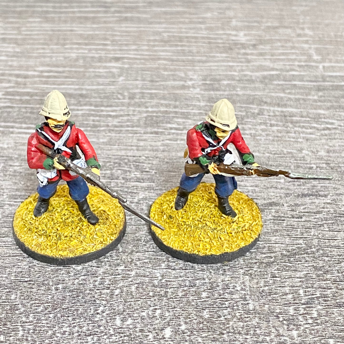 2x 28mm 24th Regiment Of Foot Painted Plastic Figures Zulu 1879 Warlord Games #8