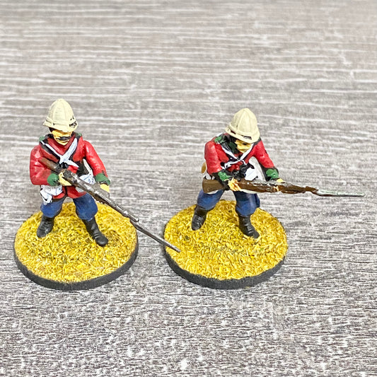 2x 28mm 24th Regiment Of Foot Painted Plastic Figures Zulu 1879 Warlord Games #8