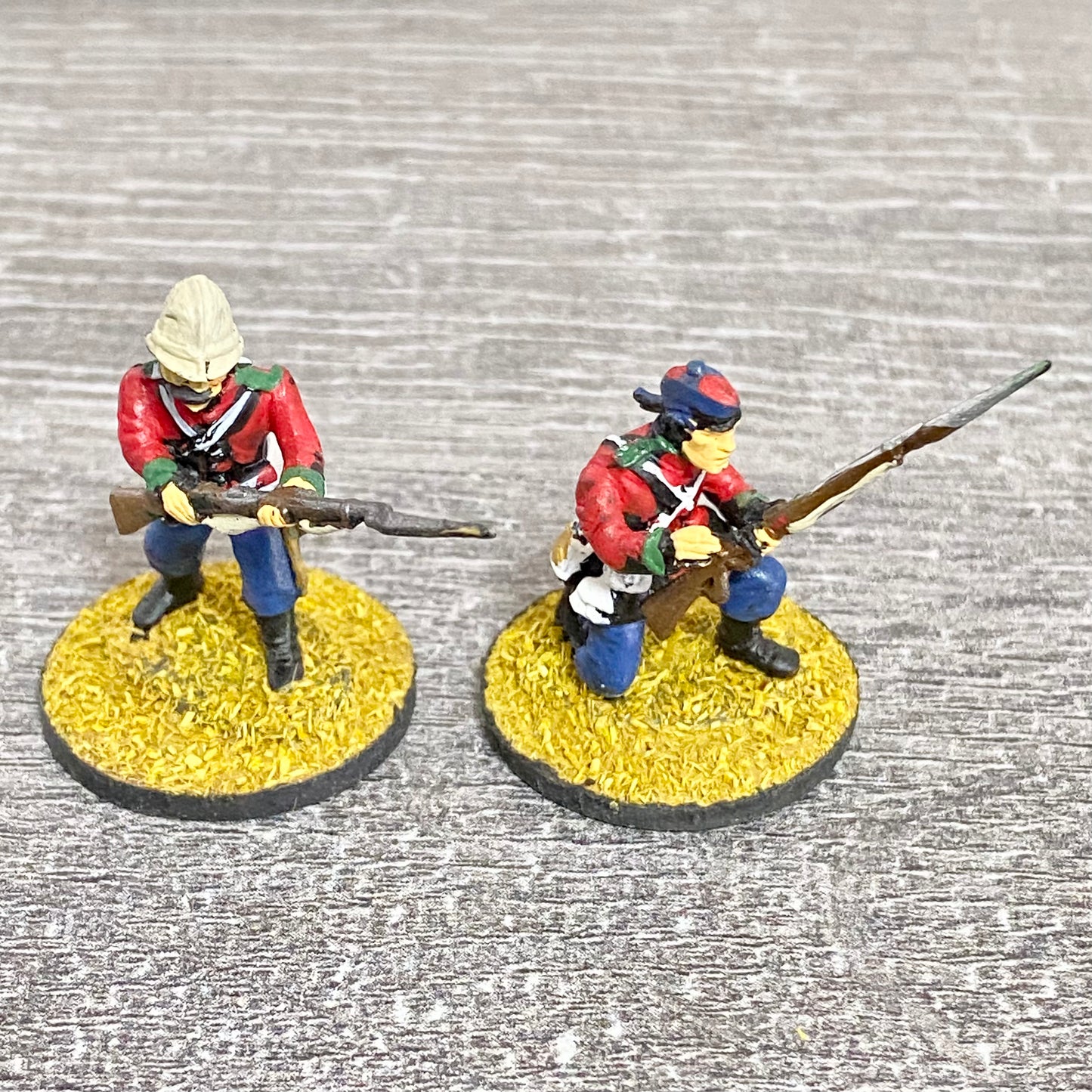 2x 28mm 24th Regiment Of Foot Painted Plastic Figures Zulu 1879 Warlord Games #9