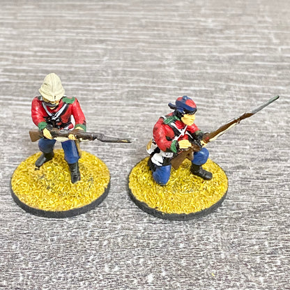 2x 28mm 24th Regiment Of Foot Painted Plastic Figures Zulu 1879 Warlord Games #9