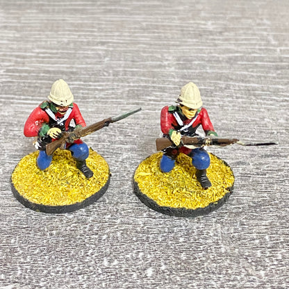2x 28mm 24th Regt Of Foot Painted Plastic Miniatures Zulu 1879 Warlord Games #10
