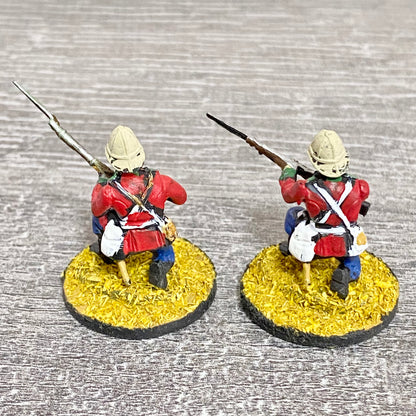 2x 28mm 24th Regt Of Foot Painted Plastic Miniatures Zulu 1879 Warlord Games #10