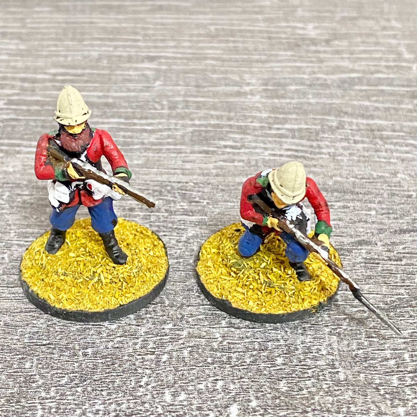 2x 28mm 24th Regt Of Foot Painted Plastic Miniatures Zulu 1879 Warlord Games #11