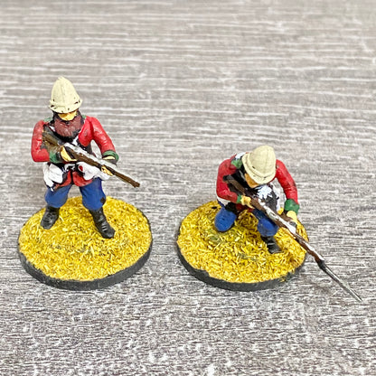 2x 28mm 24th Regt Of Foot Painted Plastic Miniatures Zulu 1879 Warlord Games #11