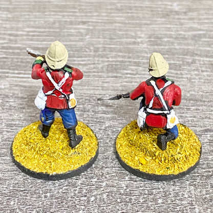 2x 28mm 24th Regt Of Foot Painted Plastic Miniatures Zulu 1879 Warlord Games #11