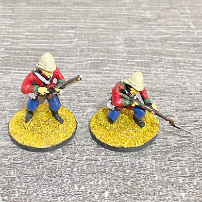 2x 28mm 24th Regt Of Foot Painted Plastic Miniatures Zulu 1879 Warlord Games #12