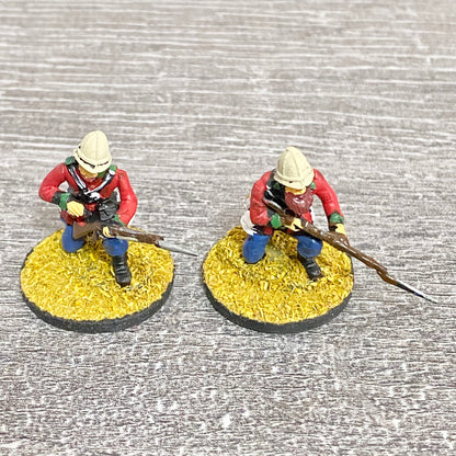 2x 28mm 24th Regt Of Foot Painted Plastic Miniatures Zulu 1879 Warlord Games #13