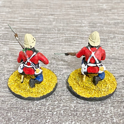 2x 28mm 24th Regt Of Foot Painted Plastic Miniatures Zulu 1879 Warlord Games #13