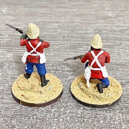 2x 28mm 24th Regt Of Foot Painted Plastic Miniatures Zulu 1879 Warlord Games #16