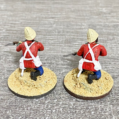 2x 28mm 24th Regt Of Foot Painted Plastic Miniatures Zulu 1879 Warlord Games #18
