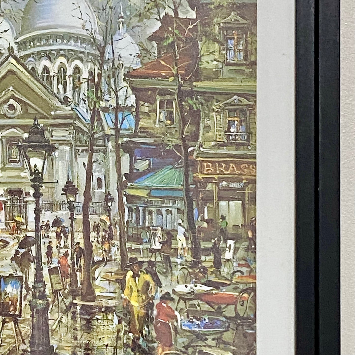 Vintage Place Du Tertre Paris Art Print By Jacques Chardon Framed With Glazing