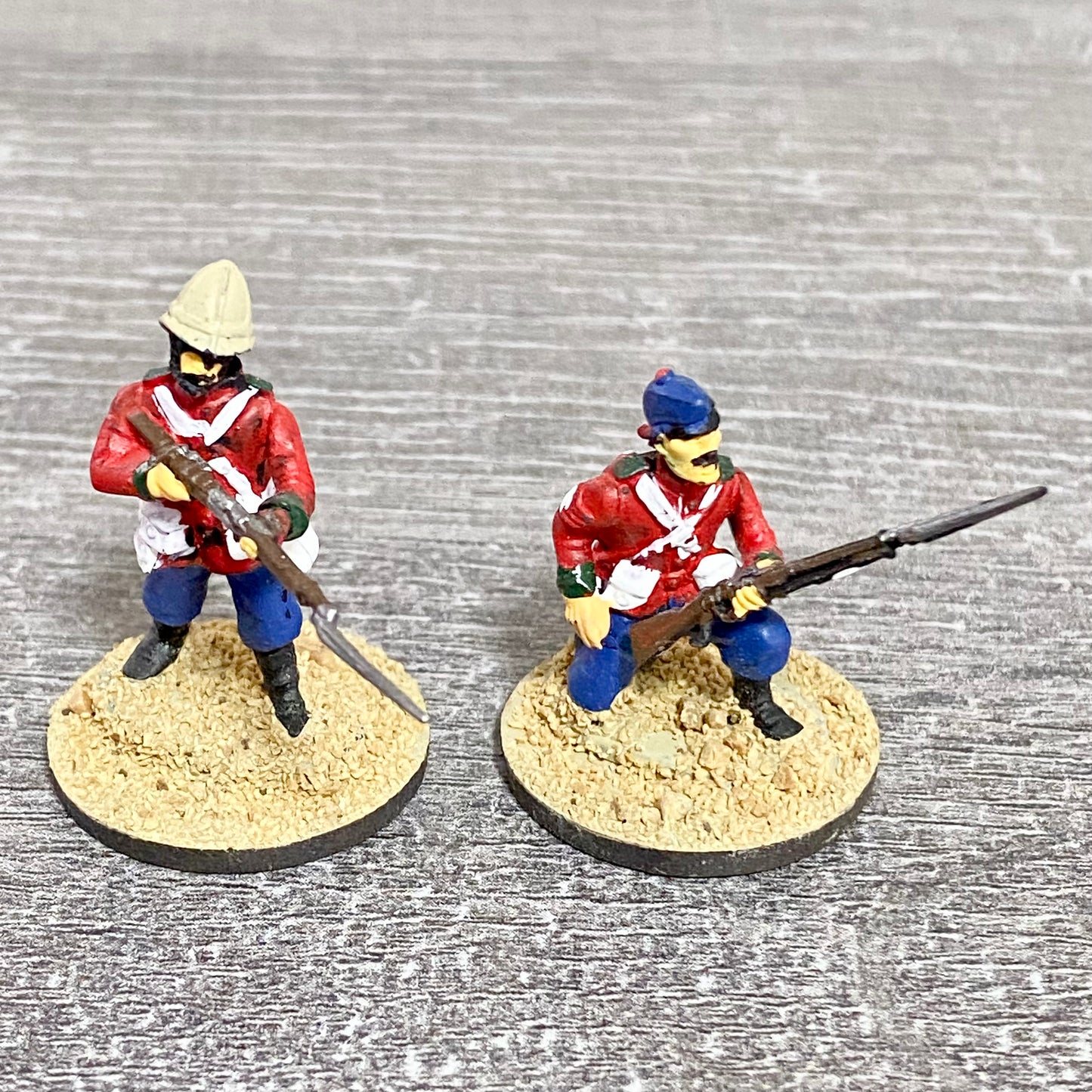 2x 28mm 24th Regt Of Foot Painted Plastic Miniatures Zulu 1879 Warlord Games #19