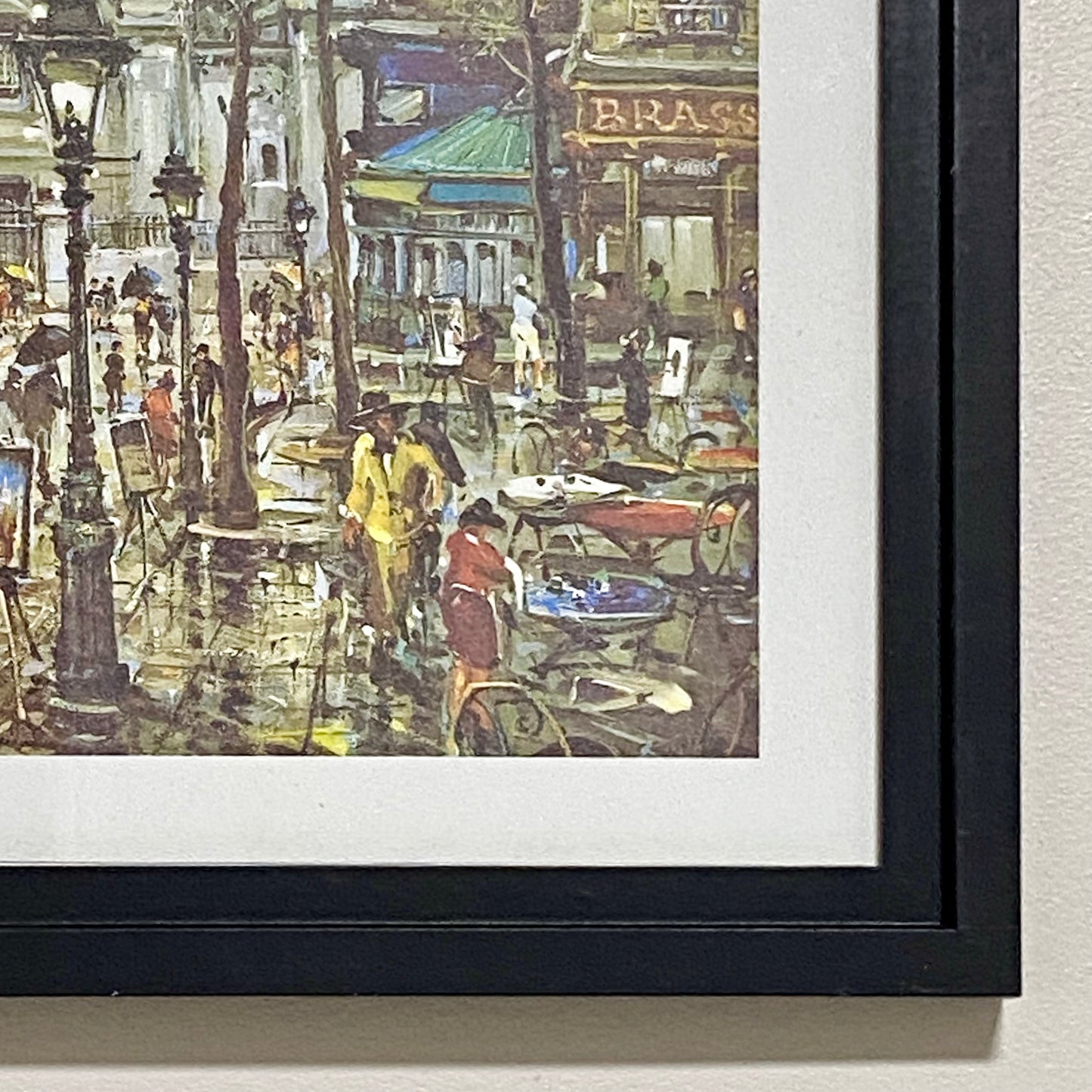 Vintage Place Du Tertre Paris Art Print By Jacques Chardon Framed With Glazing