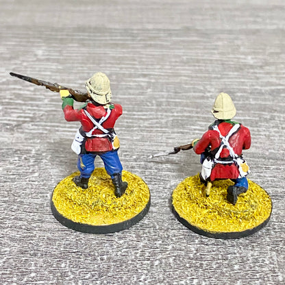 2x 28mm 24th Regiment Of Foot Painted Plastic Figures Zulu 1879 Warlord Games #2