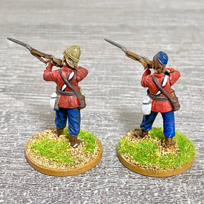 2x 28mm 24th Regt Of Foot Painted Plastic Miniatures Zulu 1879 War Games #1