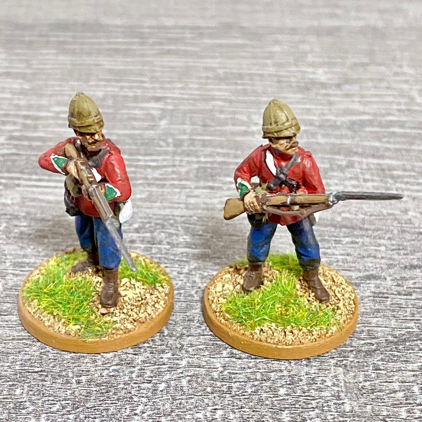 2x 28mm 24th Regt Of Foot Painted Plastic Miniatures Zulu 1879 War Games #2