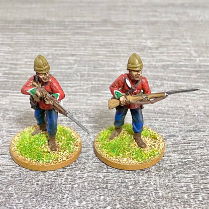 2x 28mm 24th Regt Of Foot Painted Plastic Miniatures Zulu 1879 War Games #3
