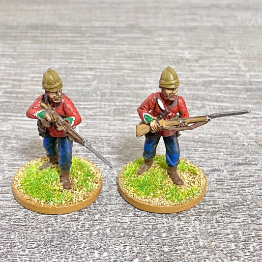 2x 28mm 24th Regt Of Foot Painted Plastic Miniatures Zulu 1879 War Games #3