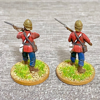 2x 28mm 24th Regt Of Foot Painted Plastic Miniatures Zulu 1879 War Games #3