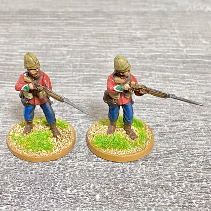 2x 28mm 24th Regt Of Foot Painted Plastic Miniatures Zulu 1879 War Games #4