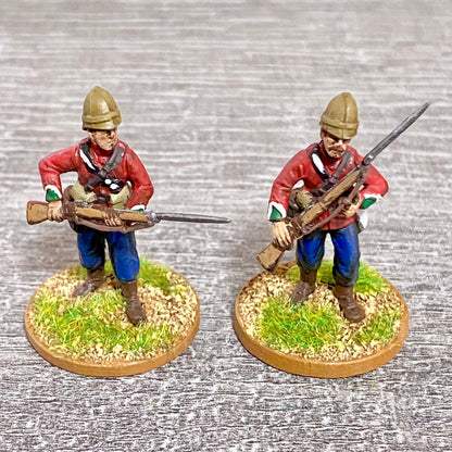 2x 28mm 24th Regt Of Foot Painted Plastic Miniatures Zulu 1879 War Games #6