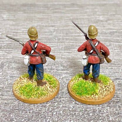 2x 28mm 24th Regt Of Foot Painted Plastic Miniatures Zulu 1879 War Games #6