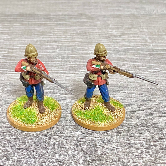 2x 28mm 24th Regt Of Foot Painted Plastic Miniatures Zulu 1879 War Games #8